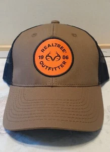 Realtree outfitters 1986 summer cap duck brown and black orange Hunting Hat - Picture 1 of 2