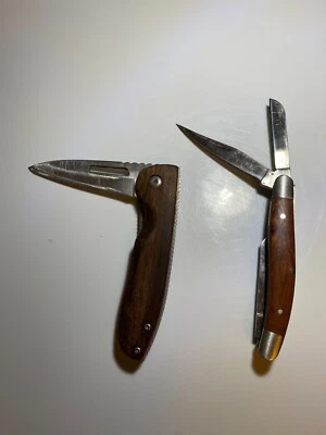 Cuchillos de Bolsillo (Lote de 2) Cuchillos de Hoja Plegable Cuchillos de Acero Inoxidable Foto 1 de 4