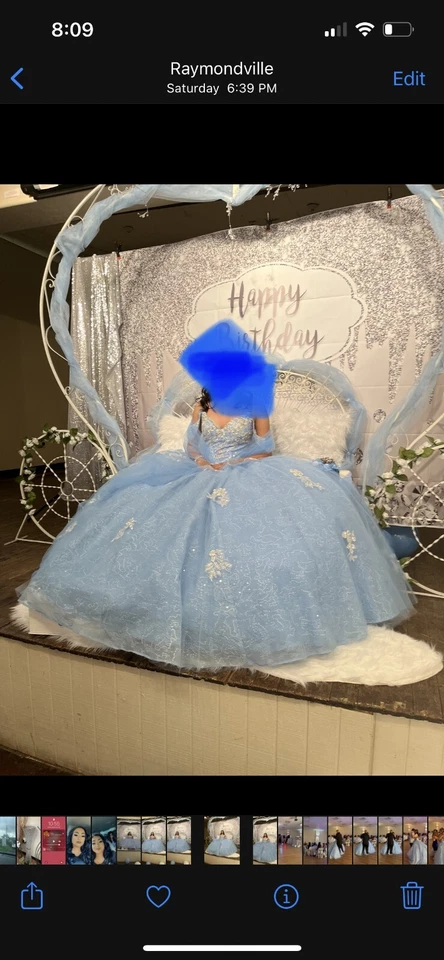 quinceanera dress Baby Blue - Image 1 of 1
