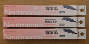 3 Neutrogena Microbrow Tint Serum Pen Nourishing Brow Medium Brown 0.016 Fl  Oz - Picture 1 of 2