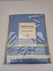 Southern Living Sutton Cotton Shower Curtain Blue Size 72"x72" New