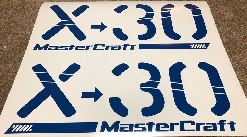 MASTERCRAFT X30 船体 X-30 图形套件滑雪贴花贴纸套装 06-07 L@@K — 第 1/3 张图片