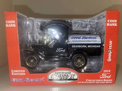 Caja de cambios juguete Ford benceno petrolero 1912 edición limitada banco de monedas 1/24 #76604 Foto 1 de 4