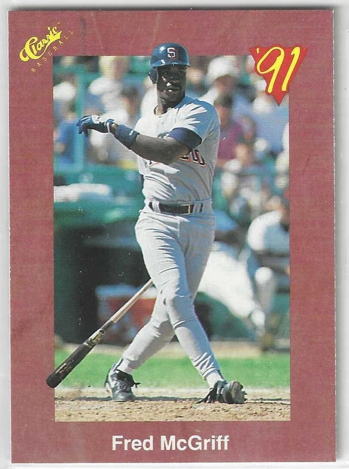 1991 Classic II #T46 Fred McGriff HOF San Diego Padres - Image 1 of 1