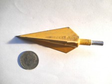 Bodkin Bod Kin Vintage Yellow Archery Arrow Point Broadpoint w/ Screw on Stem