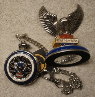Raro reloj de bolsillo Harley Davidson 1903 Heritage Springer Franklin como nuevo Foto 1 de 4