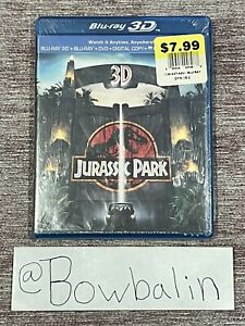 Jurassic Park - 3D Bluray DVD 2013 3-Disc Set Includes Digital Copy UltraViolet!