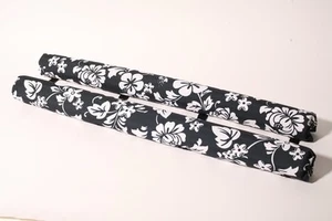 New Vitamin Blue 36" Rack Pads - Non Logo Black Floral (MADE in USA) AERO PADS - Picture 1 of 1