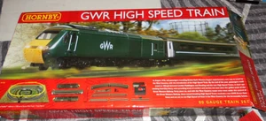 Excellent Condition Hornby GWR High Speed Train Set  BOX VERY TATTY SHOWN - Picture 1 of 7