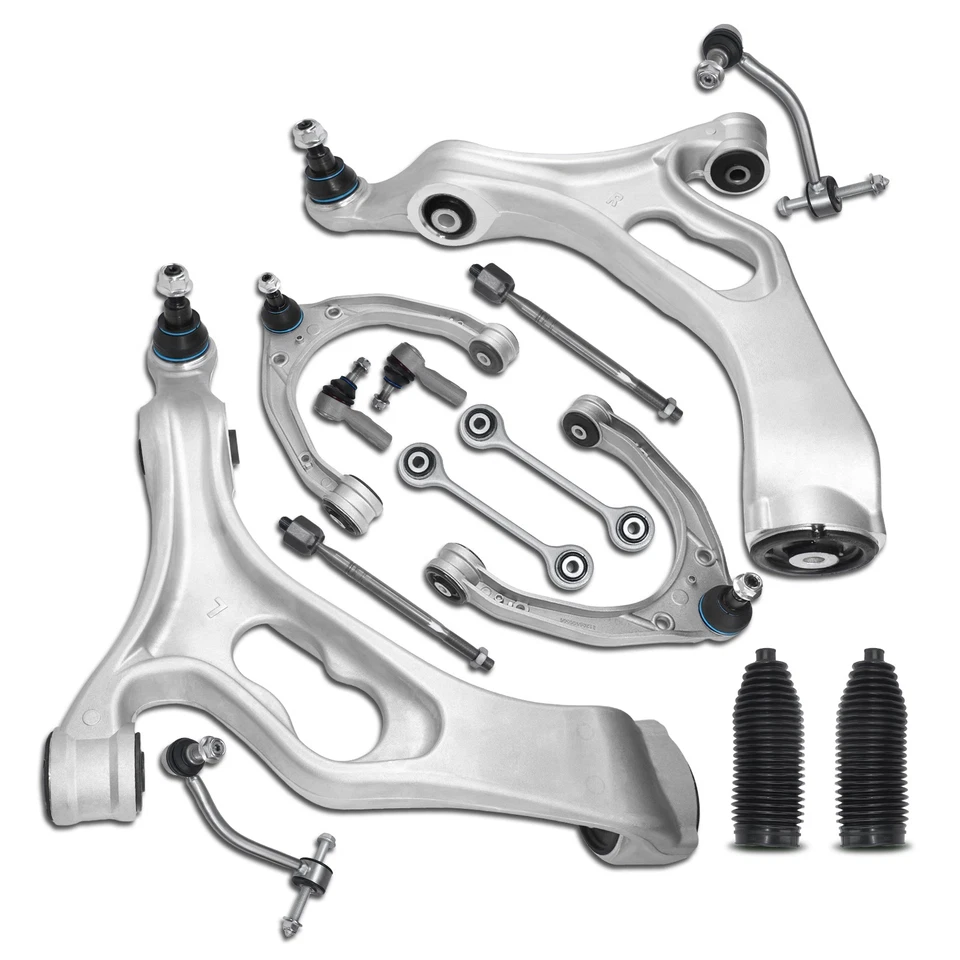 Brazo de control delantero barra estabilizadora extremo de barra estabilizadora 14 piezas para Audi Q7 2007 2008-2015 Foto 1 de 4