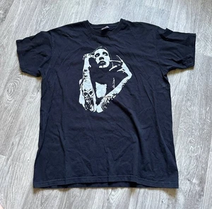 Vintage 90s Marilyn Manson T Shirt Fruit of the Loom Rock Band Tee Black Size L - Picture 1 of 5