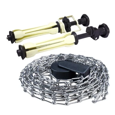 Juego de accionamiento de papel de fondo Kupo con cadena de metal de 13', amarillo/gris/negro Foto 1 de 4