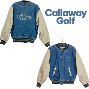 Callaway Golf RARE Vtg 90s Gear For Sports Denim Quilt S Jacket Team Callaway - Picture 1 of 17