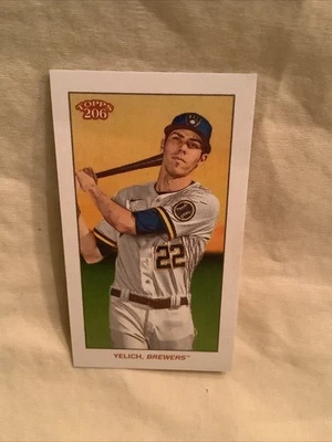 2020 Topps T206 Wave 4 #1 Christian Yelich - Piedmont - Image 1 of 2