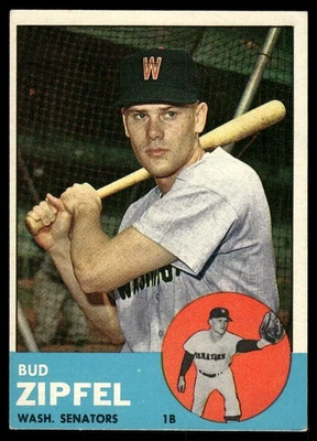 1963 Topps #69 Bud Zipfel RC - Bueno Foto 1 de 2