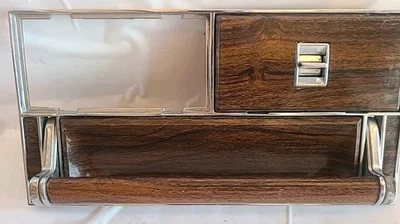 Interruptor de grano de madera panel moldura manija puerta Cadillac Seville 1976-1979 Foto 1 de 4