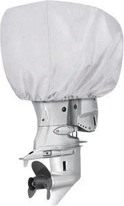 Boat Outboard Engine Cover Waterproof For 60-100HP Motor Silver - Picture 1 of 7