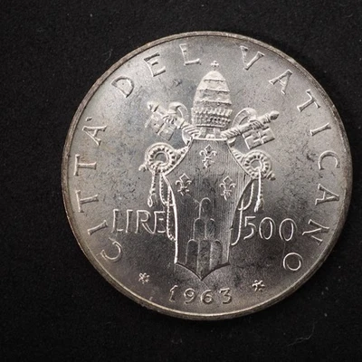 1963   VATICAN   500 LIRE  **NICE COIN** FREE SHIPPING CO392 - Image 1 of 2