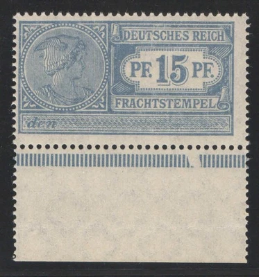 GERMANY REICH HERMES REVENUE FISCAL TAX CUSTOM FRACHTSTEMPEL MNH STAMP 5E2 - Image 1 of 2