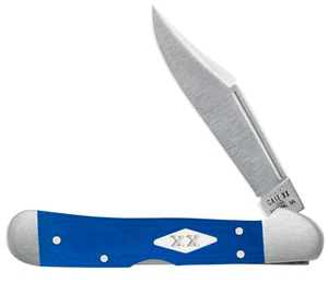 Case xx Knives Mini Copperlock Blue G-10 Satin 16754 Stainless Pocket Knife - Imagen 1 de 4
