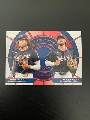 2025 Topps S2 Dynamic Duos Washington Nationals DD-06 Dylan Crews James Wood - Image 1 of 2
