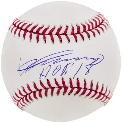 Vladimir Guerrero Sr. Signed MLB Baseball Montreal Expos "HOF 18" Beckett - Image 1 of 4