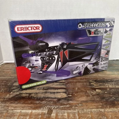 NEW Erector Set Space Chaos Dark Pirates Spaceship – Transform & Fire Missiles - Image 1 of 4