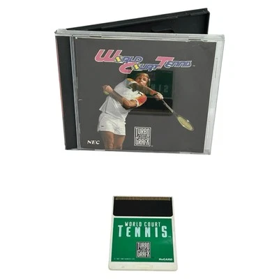 World Court Tennis (Turbografx-16, 1989) Authentic Complete w/ Manual Tested - Image 1 of 4