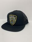 VINTAGE NEW OLD STOCK -City Of New York Police Department Black 70s Snapback Cap