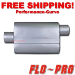 2 Chamber Performance Exhaust Street Muffler FLO-PRO Super V - 3" C/O V43042 - Picture 1 of 3