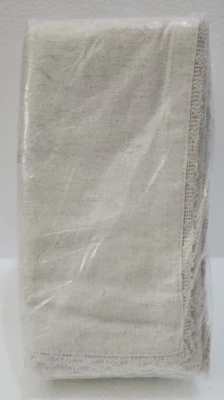 Flax Linen Cotton Cloth Dinner Napkin 18x18 with Lace 18x18 LinenWedding Napk... - Image 1 of 3