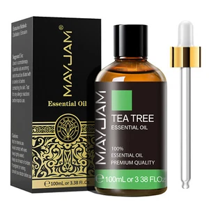 MAYJAM 100ml Tea Tree Essential Oil 100% Pure & Natural Aromatherapy Hair Growth - Picture 1 of 8