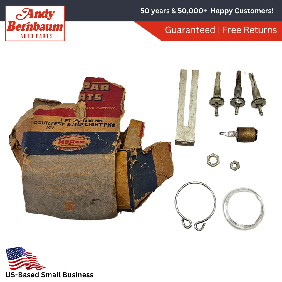 Dodge Custom Coronet Map 1953-1954 y paquete de lámpara de luz de cortesía 1498785 Nuevo de Lote Antiguo Foto 1 de 4