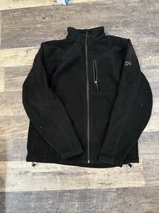 RedHead Men Fleece Jacket Full Zip Pockets Black Size M - Picture 1 of 5