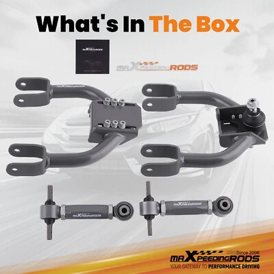 Brazos A de control superior delanteros ajustables + kit de inclinación trasera para Honda Del Sol 93-1997 Foto 1 de 4