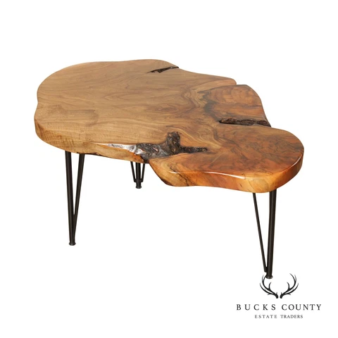 Studio Crafted Walnut Slab Coffee Table Cover