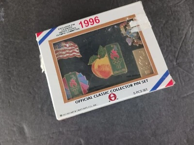 1996 Atlanta Olympics Classic Collector 5 Pin Set Official Licensed - Image 1 of 4