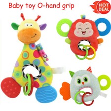 Newborn Baby Infant Animal Soft Rattles Teether Hanging Bell Plush Bebe Toys ,