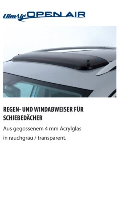 ClimAir Windabweiser Schiebedach Isuzu Rodeo 1988 - 1997 rauchgrau - Bild 1 von 2