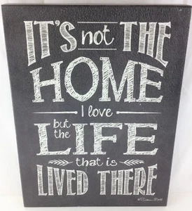 It's not the Home I Love but the Life that is Lived There Susan Ball Canvas - Picture 1 of 2