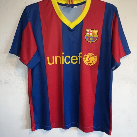 Andres Iniesta FC Barcelona 2013-14 Home Soccer Jersey Football Shirt Small Cover