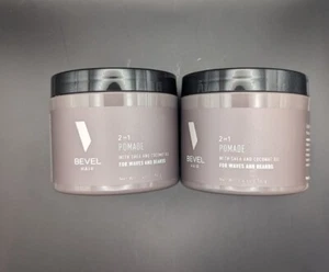 Bevel Hair 2-in-1 Pomade with Shea & Coconut Oil for Waves & Beards Lot of 2 NEW - Picture 1 of 1