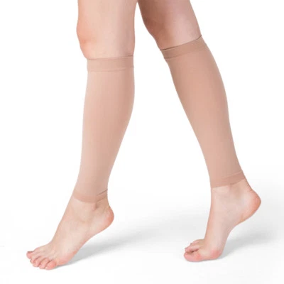 Calcetines de compresión de pantorrilla hombres mujeres 20-30 mmhg medias hasta la rodilla venas varicosas Foto 1 de 4