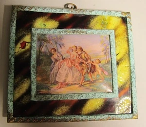 Feine antike Miniatur FRANZÖSISCHE EMAILLE auf Kupfermalerei aus dem 19. Jh., um 1780 - Bild 1 von 10