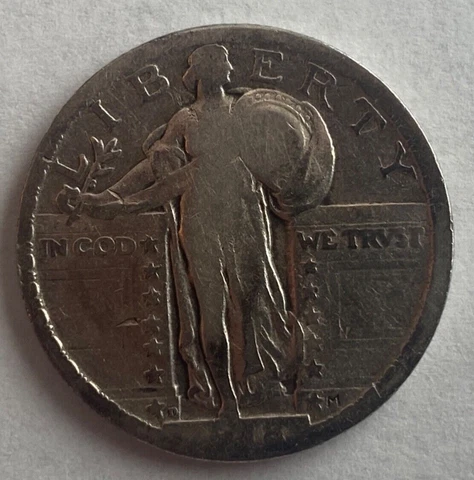 1918-d standing liberty quarter nice tough date Cover