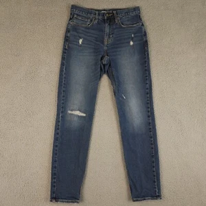 Old Navy Jeans Mens 30x30* Blue Athletic Taper Built In Flex Destroyed Stretch - Picture 1 of 16