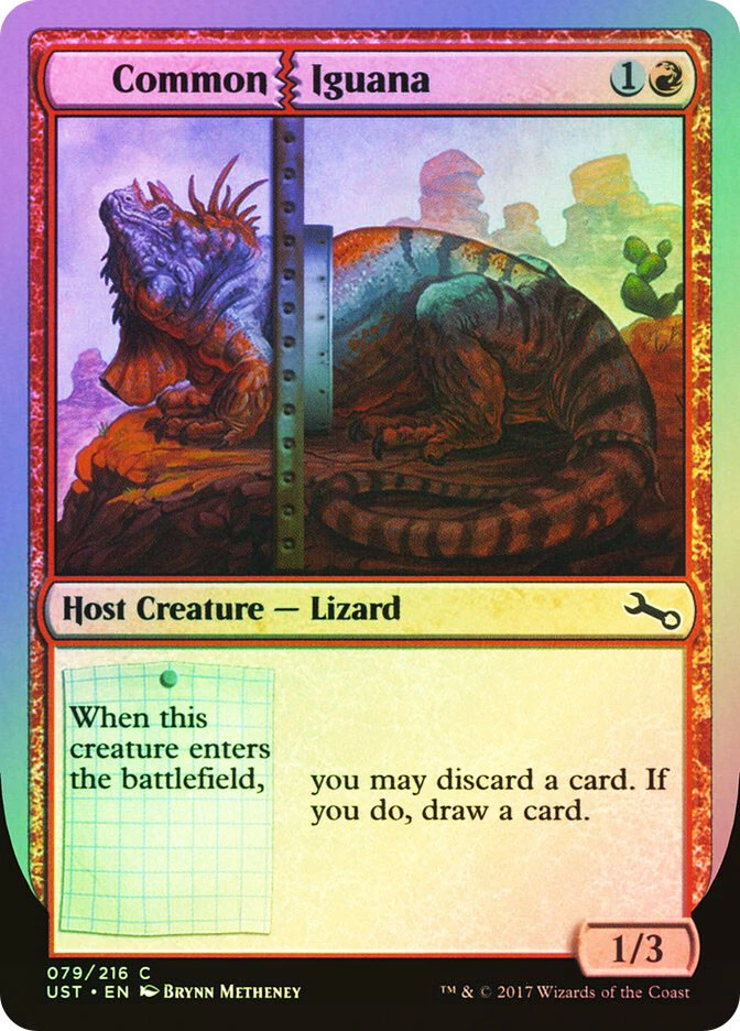 MTG FOIL Common Iguana  - Unstable #79 - Image 1 of 1