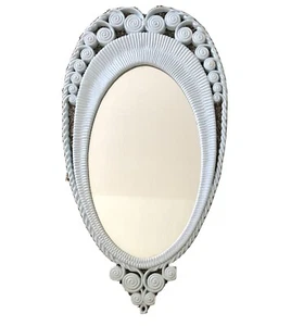 Vintage Burwood Hollywood Regency USA Mirror Hard Plastic Mid Century Ornate - Picture 1 of 8