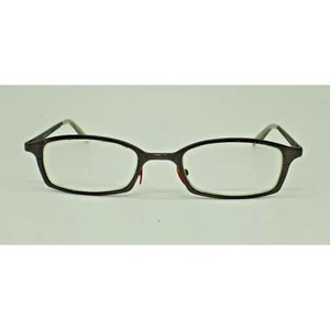 Gunmetal Grey Men's Bellagio Rectangular Eyeglasses Frames Frame Eye Glasses - Picture 1 of 12