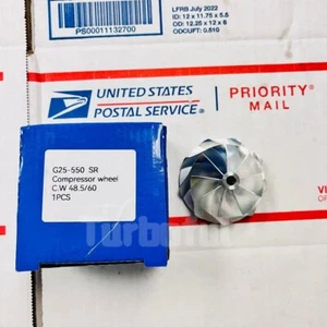 Billet Point Milled Turbo Compressor Wheel for G25-550 Standard Rotation - Picture 1 of 6